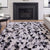 SUPER SALE Black & White Patchwork Natural Cowhide Area Rug - 6' 9" x 8' 4"
