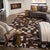 SUPER SALE Brown & White Patchwork Natural Cowhide Area Rug - 6' 7" x 9' 10"
