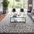 SUPER SALE Grey & White Patchwork Natural Cowhide Area Rug - 9' 0" x 12' 0"