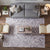 SUPER SALE Grey Chevron Patchwork Natural Cowhide Area Rug - 8' 0" x 10' 0"