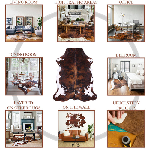 Light Brown Natural Cowhide Rug - X-Large 7' 0