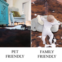 Thumbnail for Blue Metallic Natural Cowhide Rug - XX-Large 8' 0