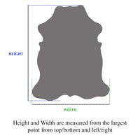 Thumbnail for Grey & White Natural Cowhide Rug - X-Large 7' 1