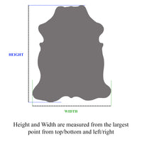 Thumbnail for Black Natural Cowhide Rug - Large 6' 10