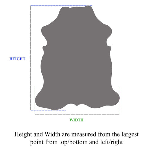 Metallic Natural Cowhide Rug - X-Large 7'1