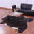 Dark Brindle Natural Cowhide Rug