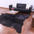 Dark Brown Natural Cowhide Rug