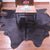 Dark Brown Natural Cowhide Rug