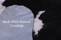 Thumbnail for Tricolor Natural Cowhide Rug - XLarge 7'4