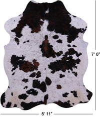 Thumbnail for Tricolor Natural Cowhide Rug - XLarge 7'0