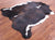 Tricolor Natural Cowhide Rug - XLarge 7'0"H x 6'2"W