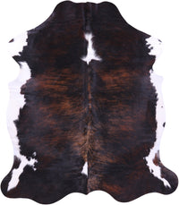 Thumbnail for Tricolor Natural Cowhide Rug - XLarge 7'0