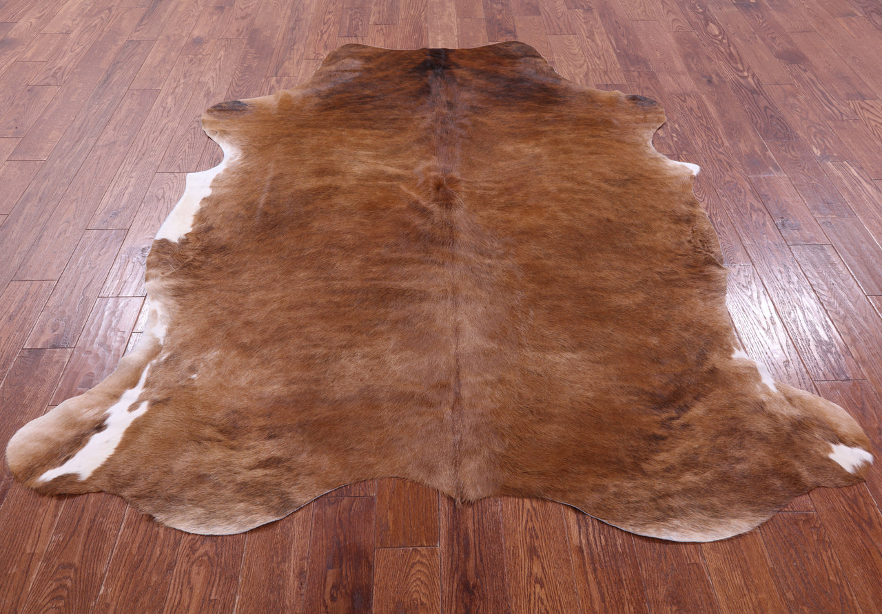 Brown Natural Cowhide Rug - XLarge 7'3"H x 6'2"W