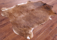 Thumbnail for Brown Natural Cowhide Rug - XLarge 7'3