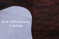 Thumbnail for Brindle Brown Natural Cowhide Rug - XLarge 7'1