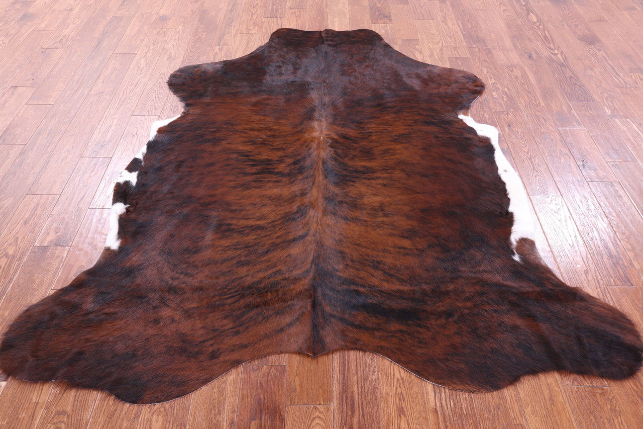 Brindle Brown Natural Cowhide Rug - XLarge 7'1"H x 6'2"W