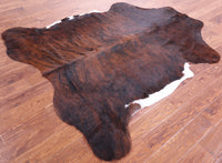 Thumbnail for Brindle Brown Natural Cowhide Rug - XLarge 7'1