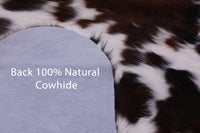 Thumbnail for Brown & White Natural Cowhide Rug - XLarge 7'0