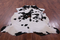 Thumbnail for Black & White Natural Cowhide Rug - XLarge 7'2