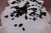 Thumbnail for Black & White Natural Cowhide Rug - XLarge 7'2