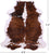 Brown & White Natural Cowhide Rug - XLarge 7'2"H x 6'6"W