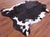 Tricolor Natural Cowhide Rug - XLarge 7'1"H x 5'7"W