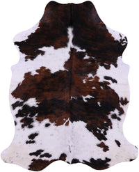 Thumbnail for Tricolor Natural Cowhide Rug - XLarge 7'3