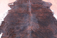 Thumbnail for Brindle Brown Natural Cowhide Rug - XLarge 7'1