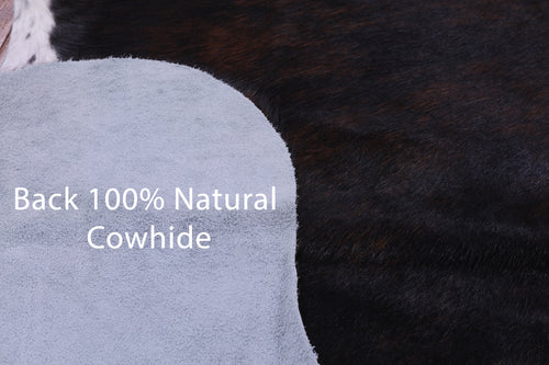 Tricolor Natural Cowhide Rug - X-Large 7'1