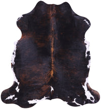 Thumbnail for Tricolor Natural Cowhide Rug - XLarge 7'1