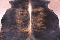 Thumbnail for Brindle Brown Natural Cowhide Rug - XLarge 7'3