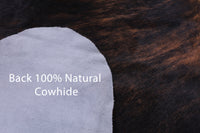 Thumbnail for Brindle Brown Natural Cowhide Rug - XLarge 7'3