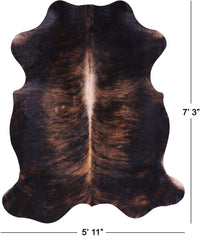 Thumbnail for Brindle Brown Natural Cowhide Rug - XLarge 7'3