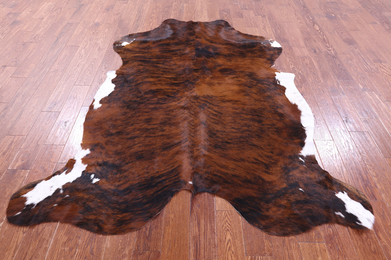 Brindle Natural Cowhide Rug - XLarge 7'4"H x 6'1"W