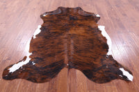 Thumbnail for Brindle Natural Cowhide Rug - XLarge 7'4