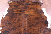 Thumbnail for Brindle Natural Cowhide Rug - XLarge 7'4