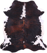 Thumbnail for Tricolor Natural Cowhide Rug - XLarge 7'6