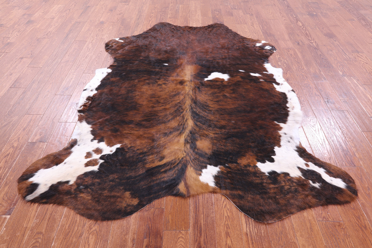 Tricolor Natural Cowhide Rug - XLarge 7'5"H x 6'1"W