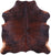 Brindle Brown Natural Cowhide Rug - Large 6'9"H x 6'1"W