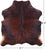 Brindle Brown Natural Cowhide Rug - Large 6'9"H x 6'1"W