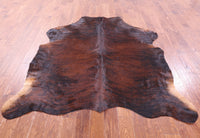 Thumbnail for Brindle Brown Natural Cowhide Rug - Large 6'9