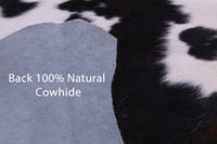 Thumbnail for Black & White Natural Cowhide Rug - Large 6'6