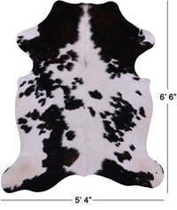 Thumbnail for Black & White Natural Cowhide Rug - Large 6'6