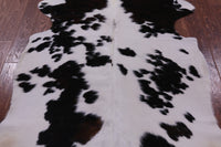 Thumbnail for Black & White Natural Cowhide Rug - Large 6'6