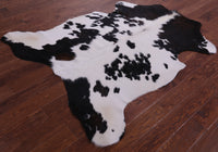 Thumbnail for Black & White Natural Cowhide Rug - Large 6'6