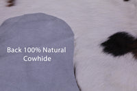 Thumbnail for Brown & White Natural Cowhide Rug - Large 6'8