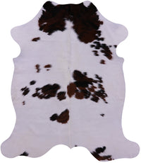 Thumbnail for Brown & White Natural Cowhide Rug - Large 6'8