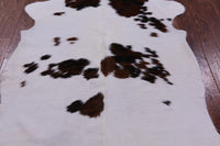 Thumbnail for Brown & White Natural Cowhide Rug - Large 6'8