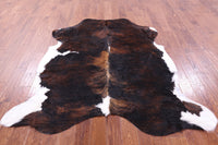 Thumbnail for Tricolor Natural Cowhide Rug - Large 6'8