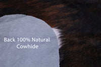 Thumbnail for Tricolor Natural Cowhide Rug - Large 6'8